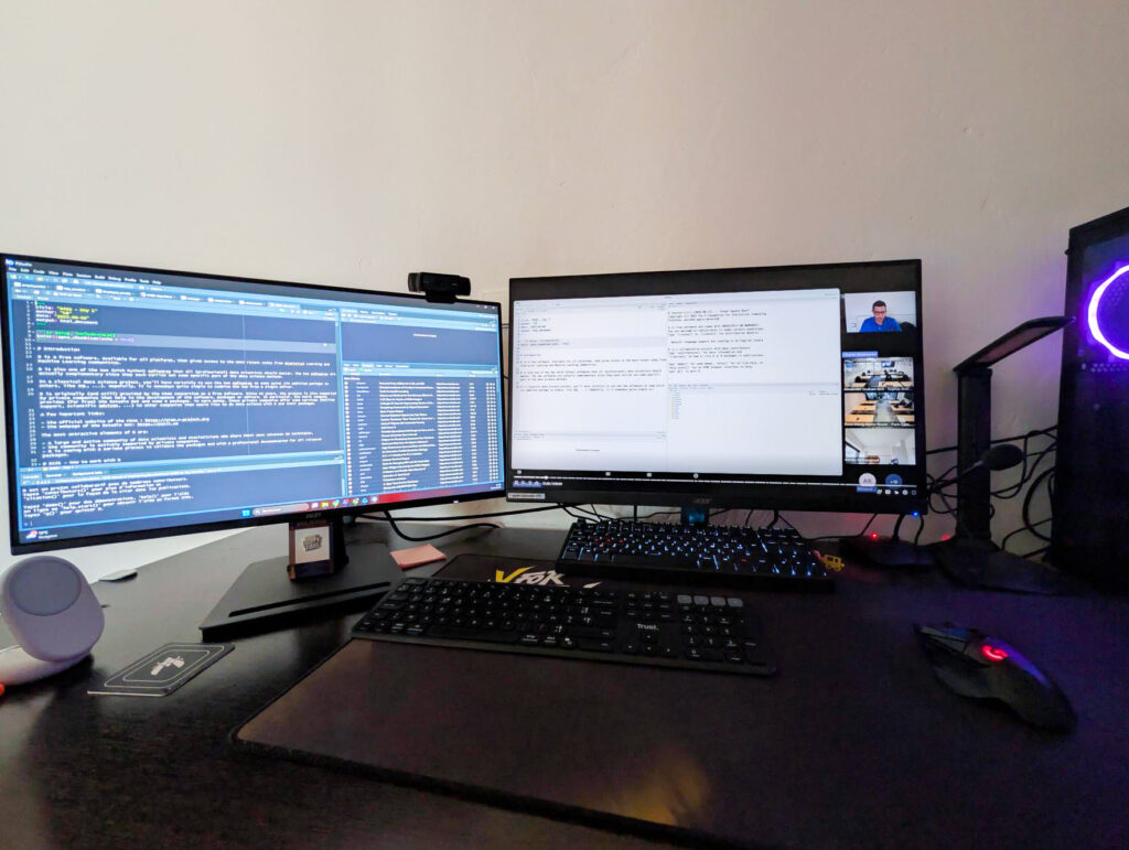 Student studying DSTI Programmes Online at home.