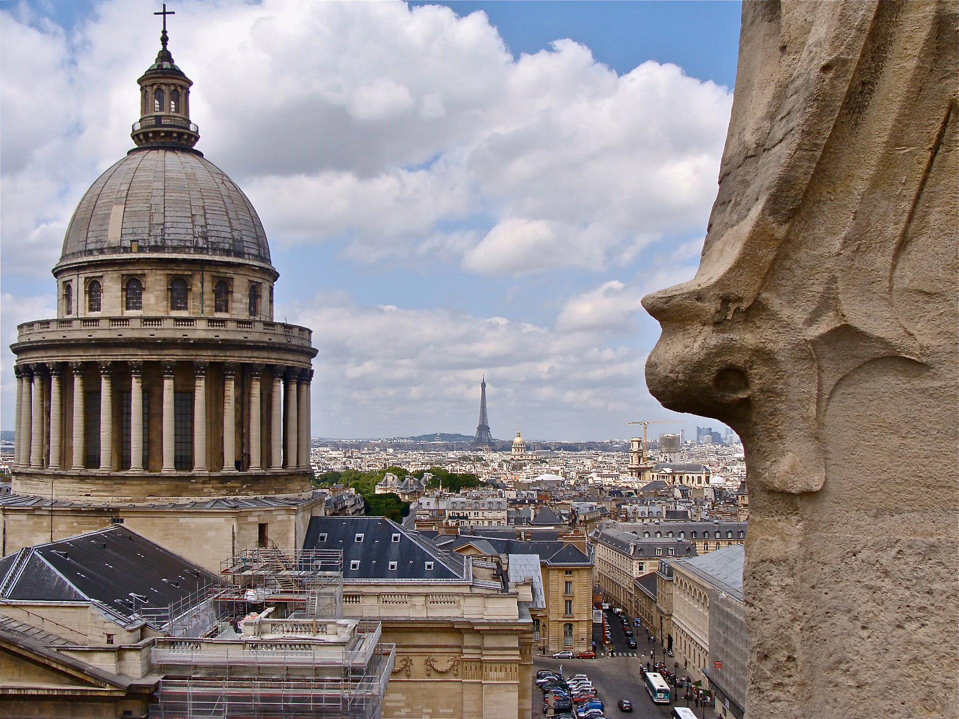 Perspectiva del Panthéon en el Barrio Latino