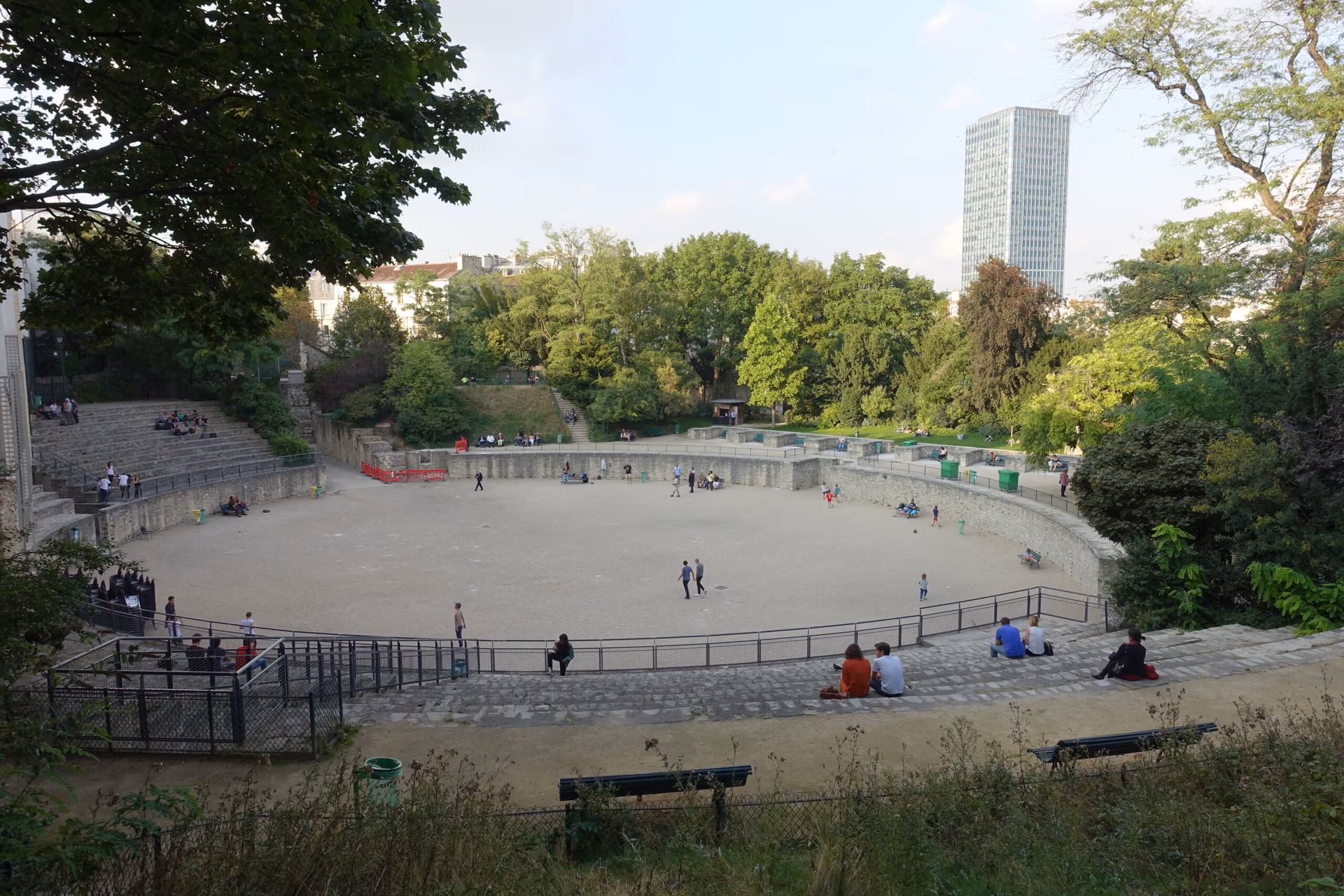 Arènes de Lutèce en París